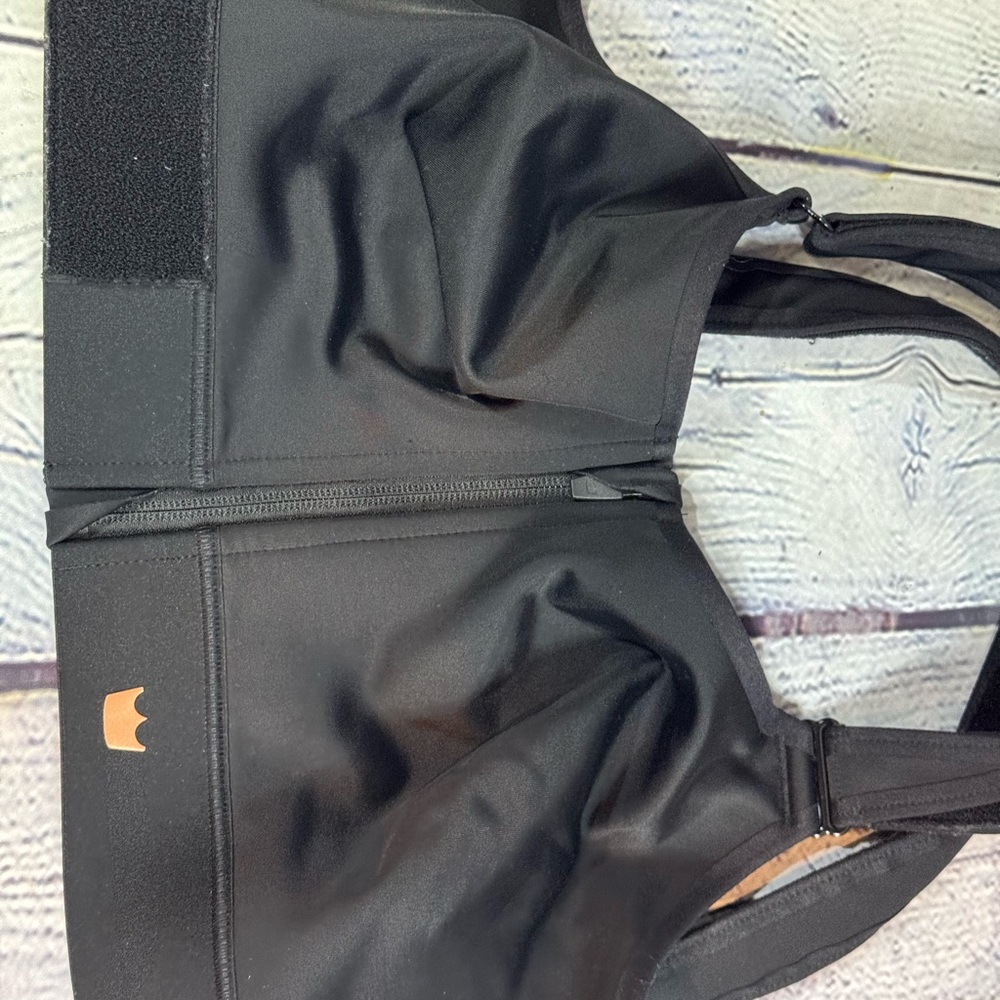 Black Sports Bra with Logo